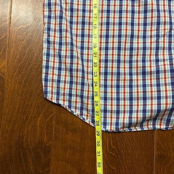 Tommy Hilfiger Vintage Y2K Multicolor Plaid Button Front Shirt Men's Size Medium - Picture 9 of 9